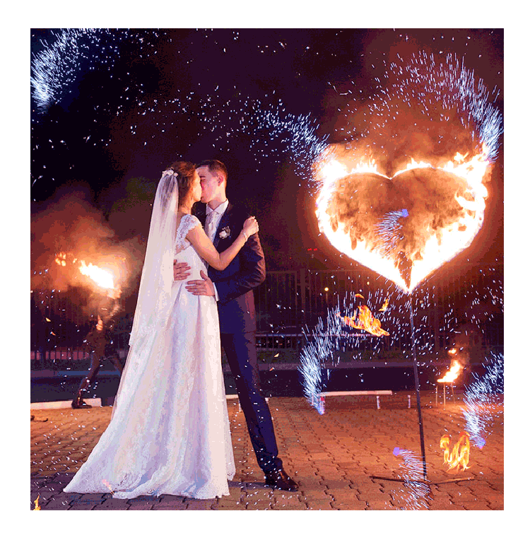 Организация пиротехнического шоу на свадьбу  Вологда | vologda.salutsklad.ru