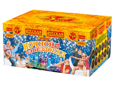 Ночной звездопад Комбинированный Фейерверк купить в Вологде | vologda.salutsklad.ru
