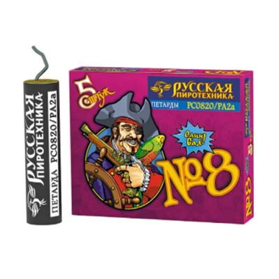 Петарда фитильная № 8 Петарды купить в Вологде | vologda.salutsklad.ru