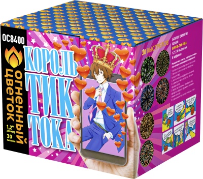 Король Тик-Тока Батарея салютов купить в Вологде | vologda.salutsklad.ru