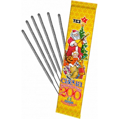 200 мм. Бенгальские огни купить в Вологде | vologda.salutsklad.ru