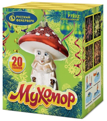 Мухомор Батарея салютов купить в Вологде | vologda.salutsklad.ru